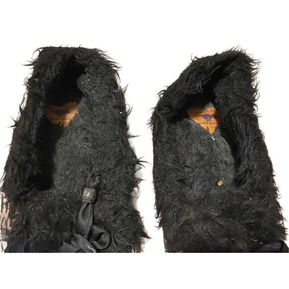 Rocket Dog Leopard Print Moccasin Slippers House Shoes Hard Bottom Faux Fur Fuzz - Picture 7 of 9